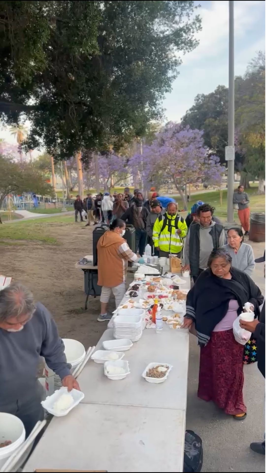 Serving meals and practical care at MacArthur Park