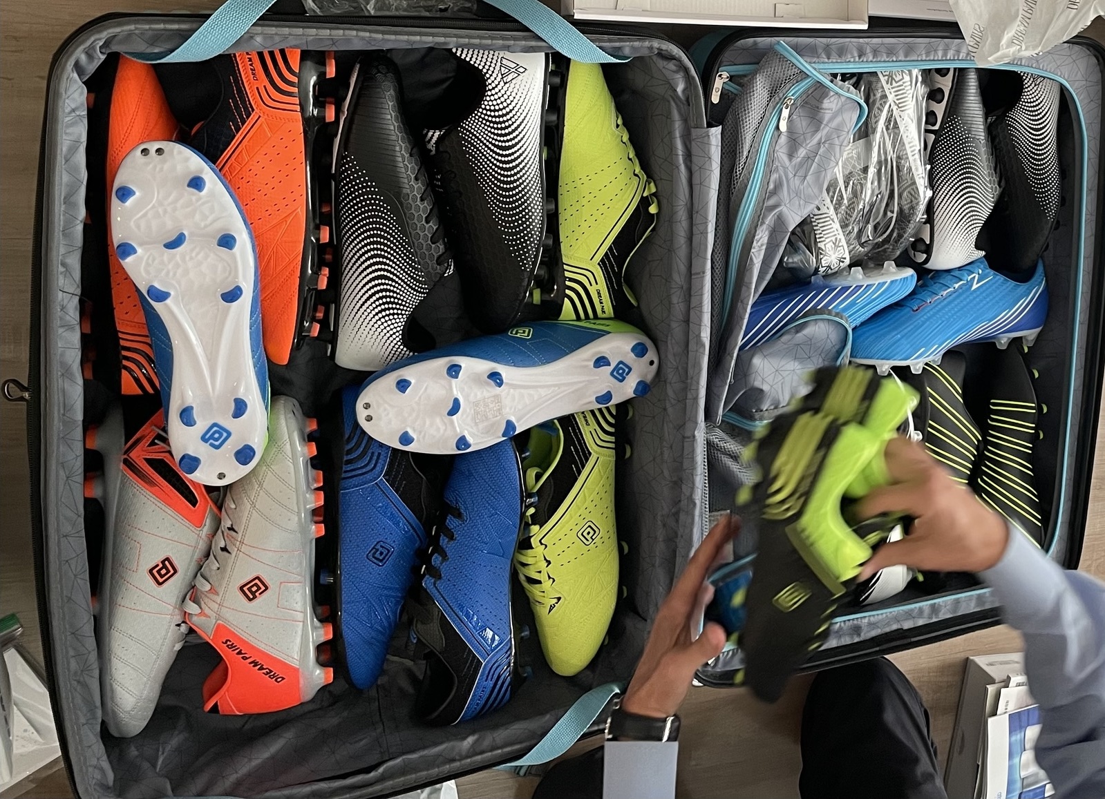 Prayer letters and soccer shoes prepared for each Palawan student